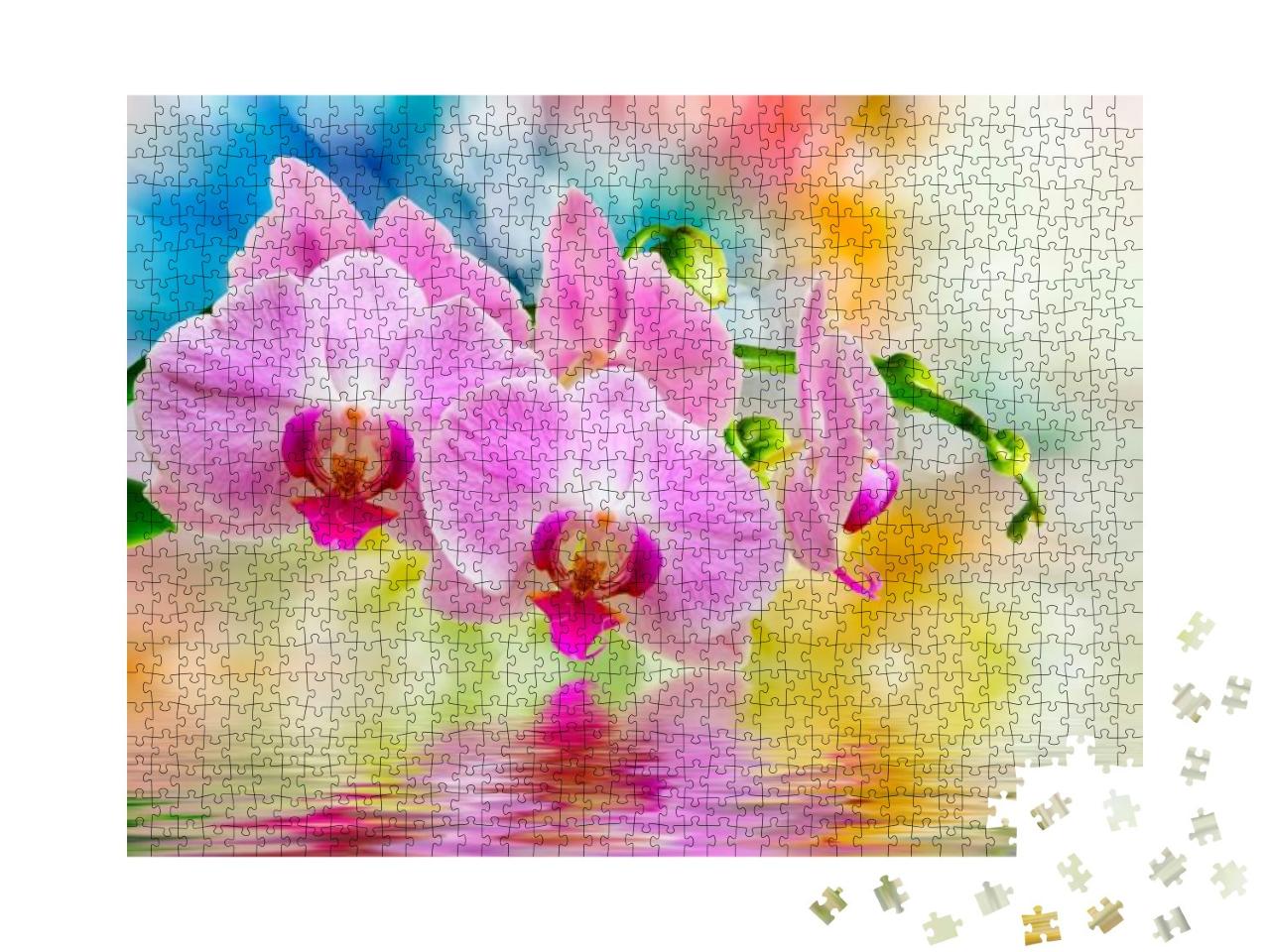 Puzzle 1000 Teile „Nahaufnahme einer Orchidee“