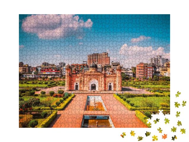 Puzzle 1000 Teile „Lalbagh Fort: historisches Bauwerk in Dhaka, Bangladesch“