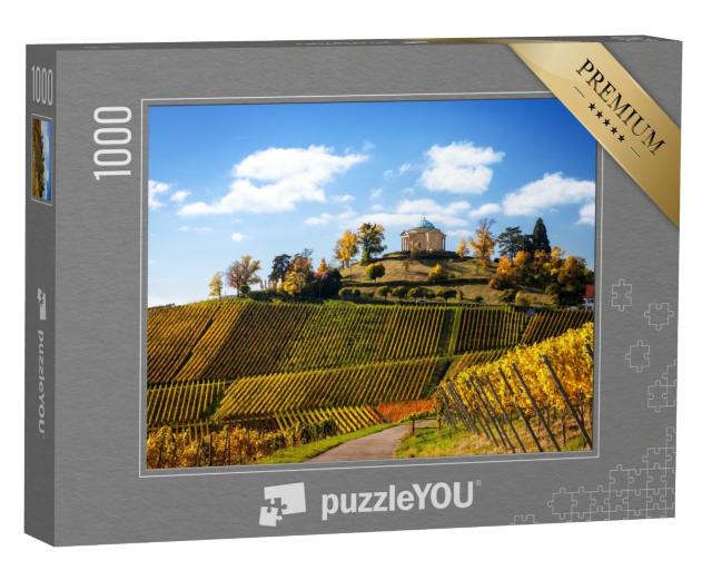 Puzzle 1000 Teile „Stuttgart: Panoramablick mit Weinbergen “