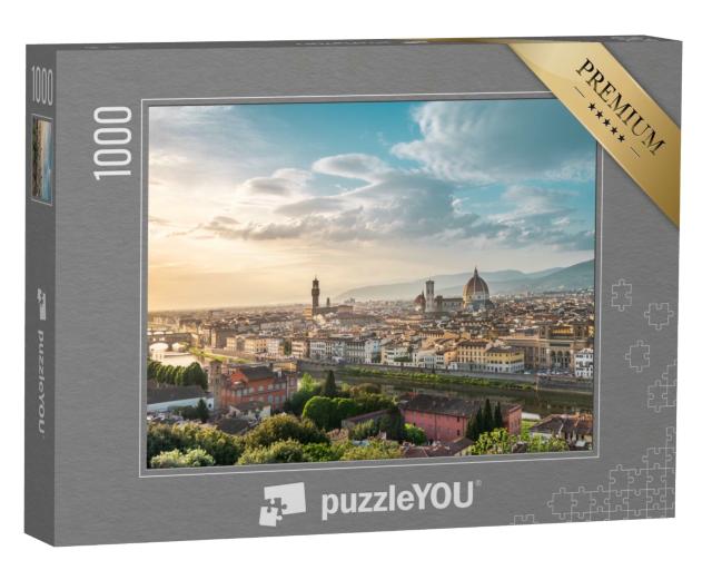 Puzzle 1000 Teile „Atemberaubendes Panorama von Florenz, Italien“