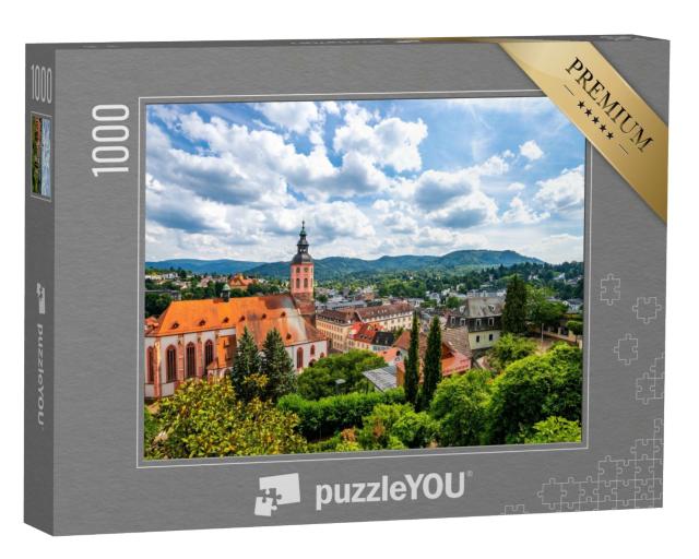 Puzzle 1000 Teile „Blick über Baden-Baden im Schwarzwald, Deutschland“