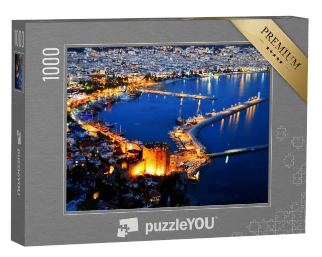 Puzzle 1000 Teile „Alanya, Türkische Riviera bei Nacht“
