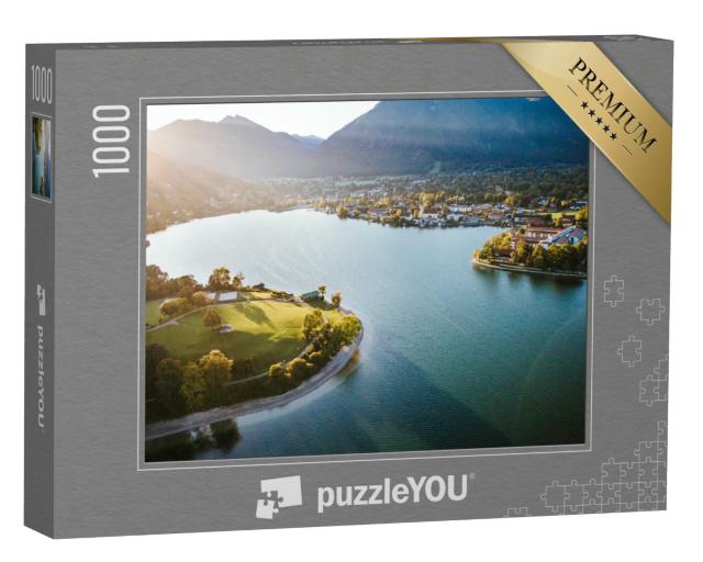Puzzle 1000 Teile „Blick über das Tegernseer Voralpenland in Bayern“