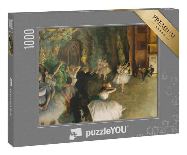 Puzzle 1000 Teile „Edgar Degas - Die Probe des Balletts auf der Bühne“