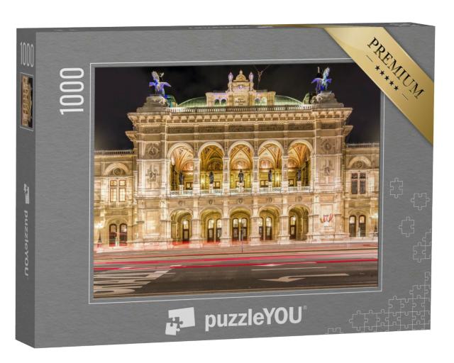 Puzzle 1000 Teile „Wiener Staatsoper bei Nacht, Wien, Österreich“