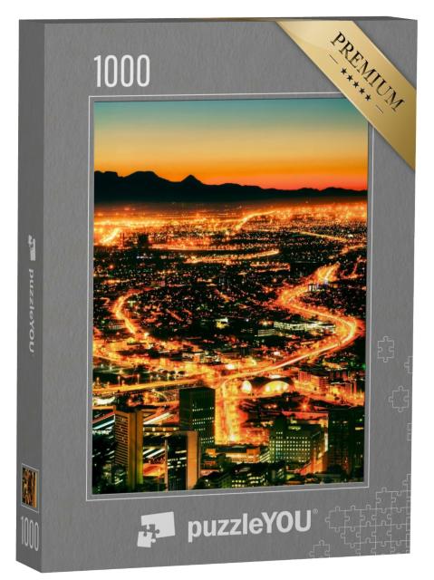 Puzzle 1000 Teile „Nächtlicher Blick auf Kapstadt vom Signal Hill aus“