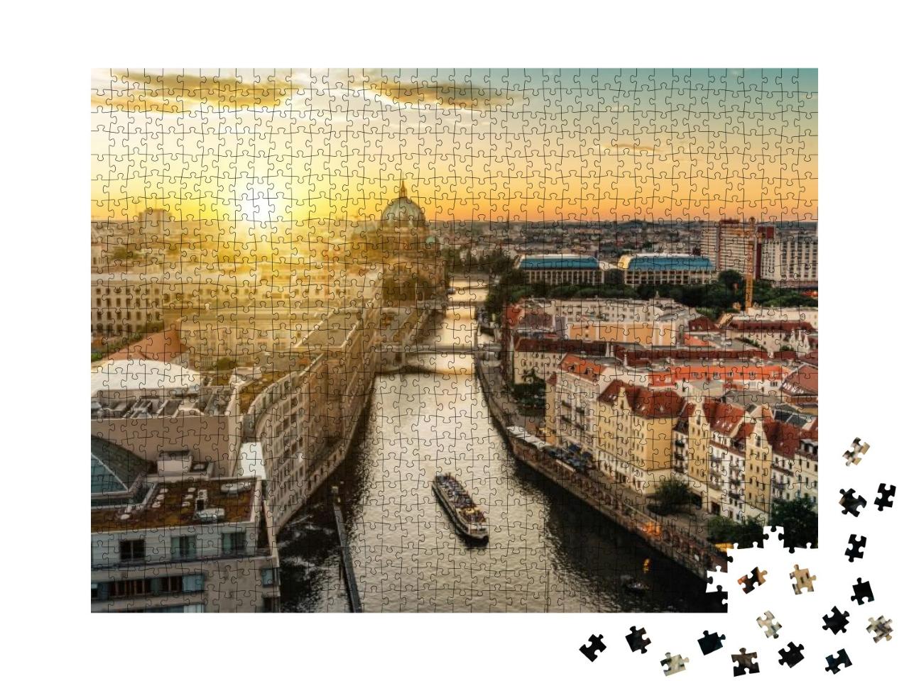 Puzzle 1000 Teile „Blick über die Skyline von Berlin“