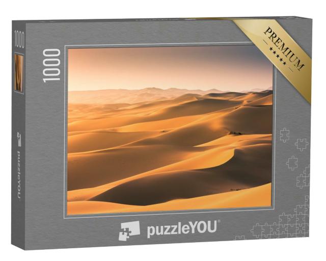 Puzzle 1000 Teile „Die Mongolei: Sanddünen in der Wüste Gobi“