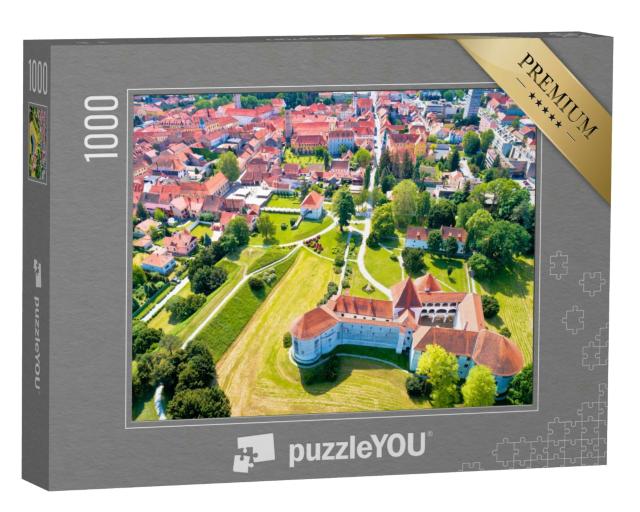 Puzzle 1000 Teile „Varazdin: historisches Zentrum und berühmte Sehenswürdigkeiten, Kroatien“