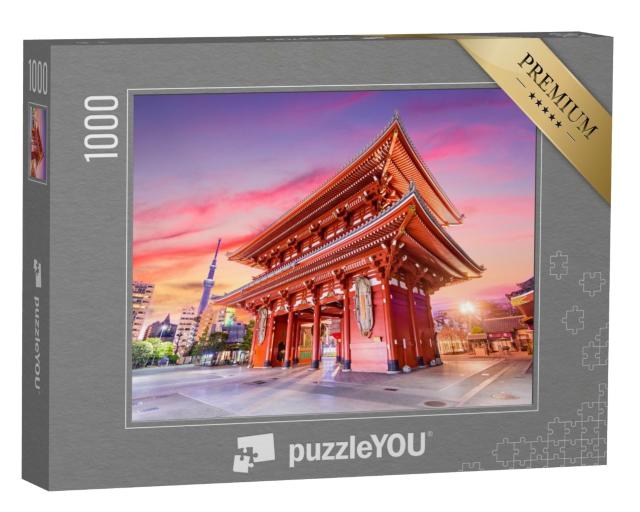 Puzzle 1000 Teile „Tempeltor in Tokio, Japan“