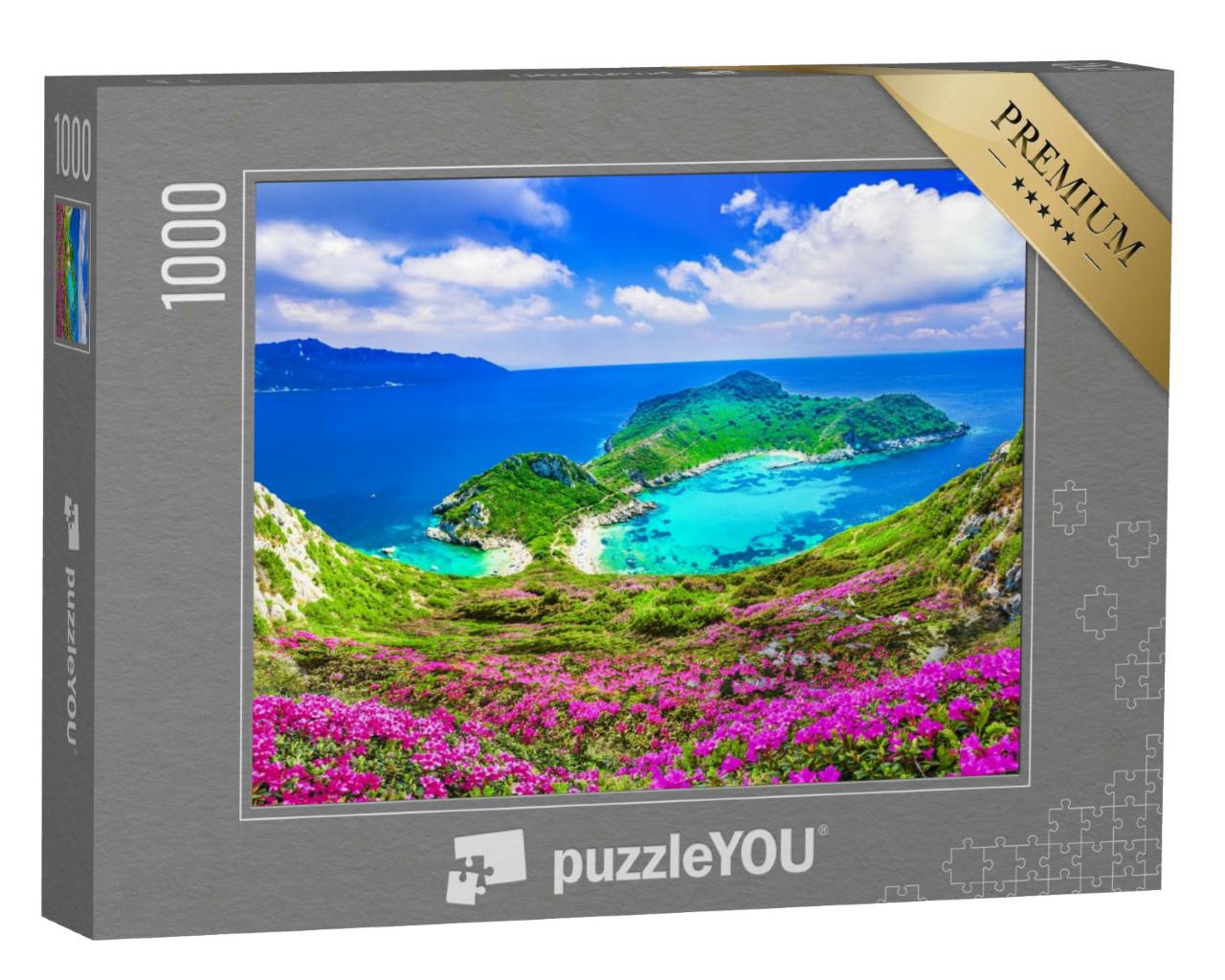 Puzzle 1000 Teile „Luftaufnahme von Porto Timoni, Korfu“