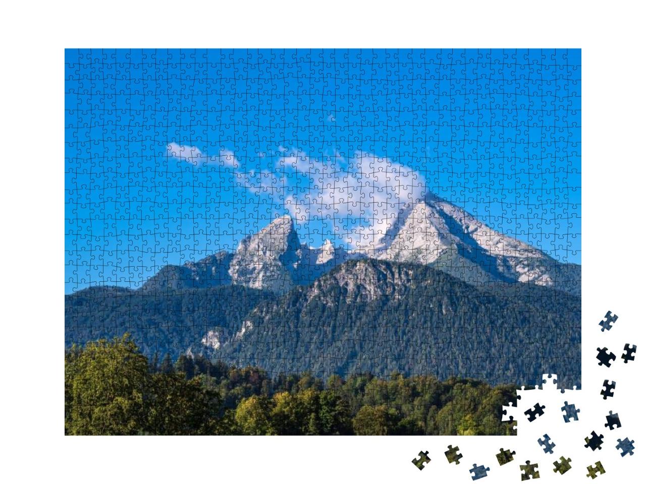 Puzzle 1000 Teile „Watzmann in den Berchtesgadener Alpen, Deutschland“