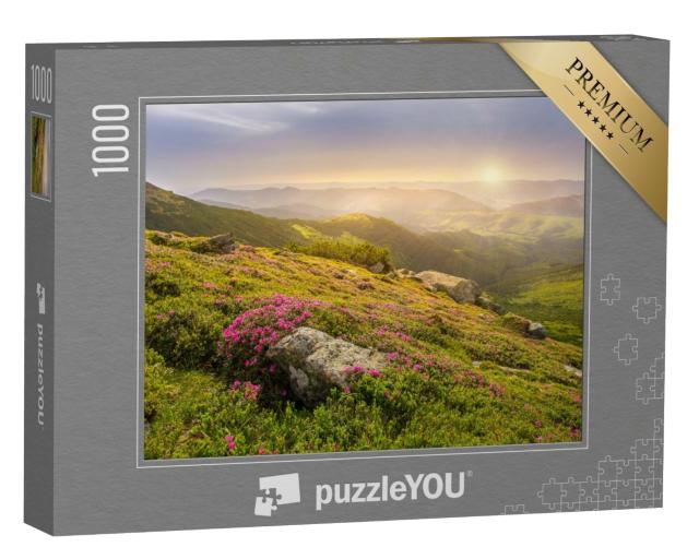 Puzzle 1000 Teile „Frühlingslandschaft in den Bergen“