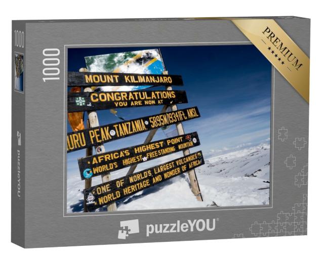 Puzzle 1000 Teile „Der Gipfel des Kilimandscharo, Tansania“