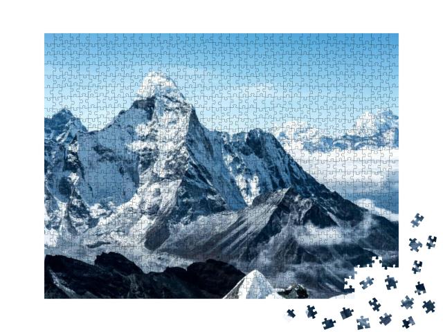 Puzzle 1000 Teile „Schneeberge im Himalaya von Nepal“