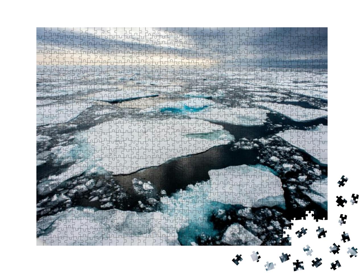 Puzzle 1000 Teile „Eisschollen in der Arktis “