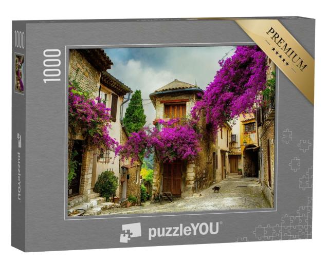 Puzzle 1000 Teile „Schöne alte Stadt in der Provence, Frankreich“