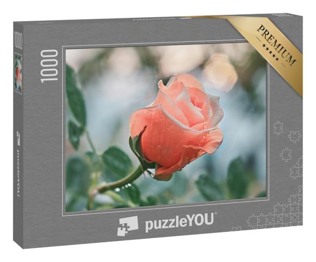 Puzzle 1000 Teile „Rosa Blumen mit Rosen“