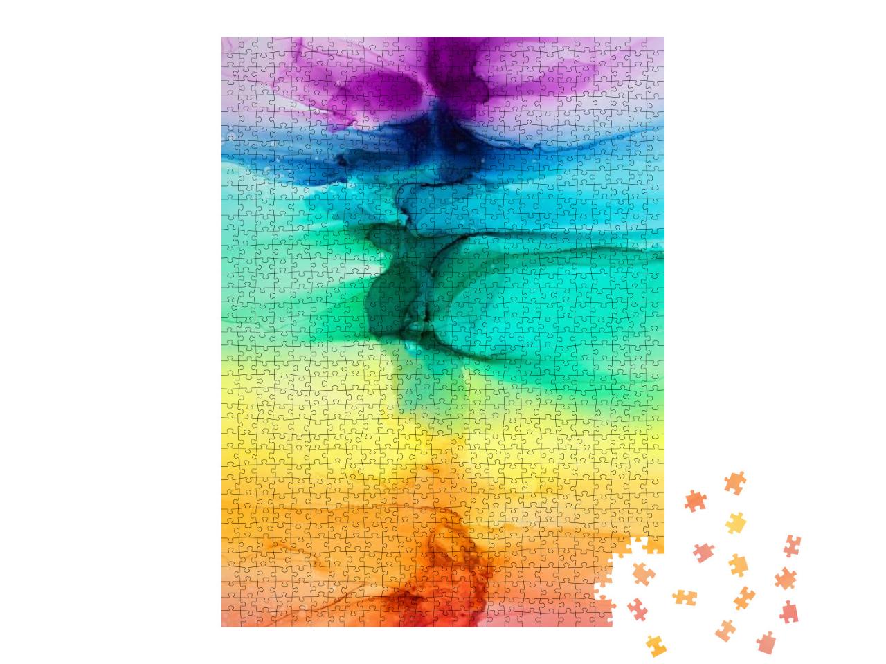 Puzzle 1000 Teile „Viele Farben des Regenbogens“