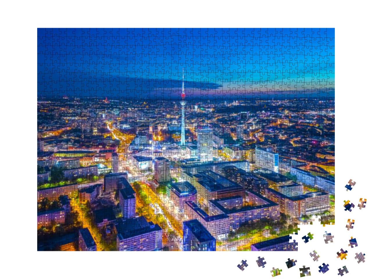 Puzzle 1000 Teile „Berlin bei Nacht“