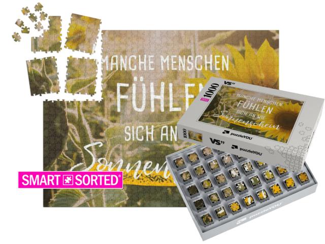 SMART SORTED® | Puzzle 1000 Teile „Manche Menschen fühlen sich an wie Sonnenschein.“