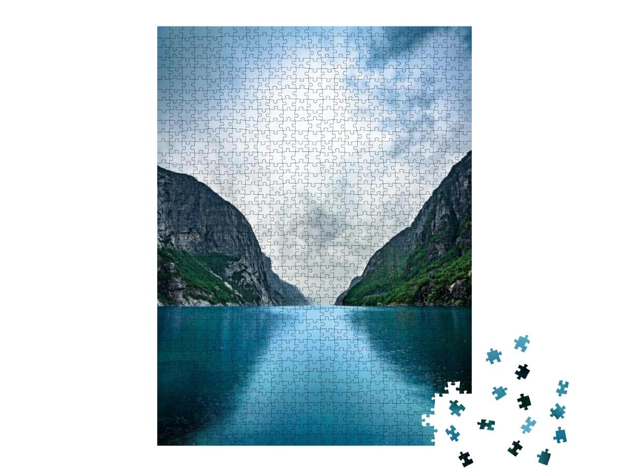 Puzzle 1000 Teile „Norwegischer Fjord“