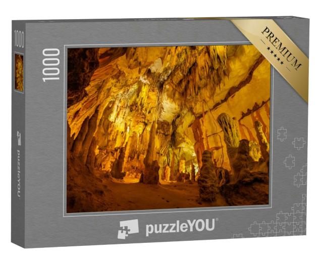 Puzzle 1000 Teile „Tropfsteinhöhle Grutas da Moeda, Portugal“