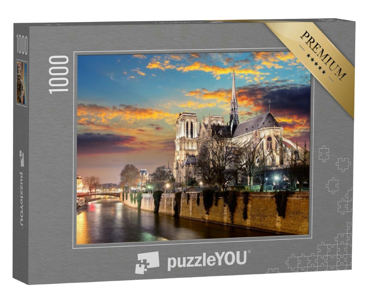 Puzzle 1000 Teile „Insel Cite mit Kathedrale Notre Dame de Paris“