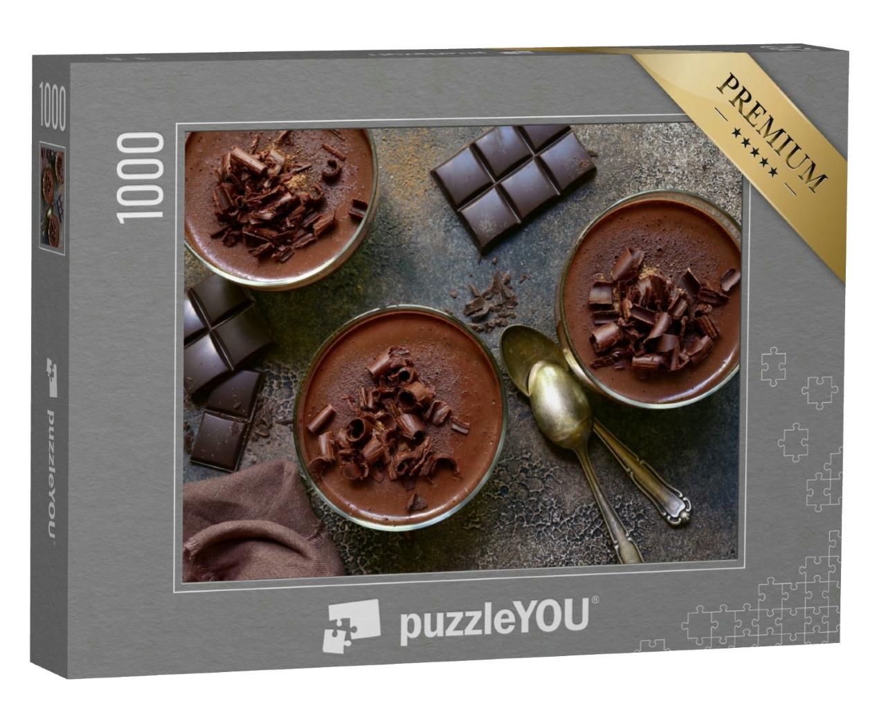 Puzzle 1000 Teile „Hausgemachte Mousse au Chocolat “