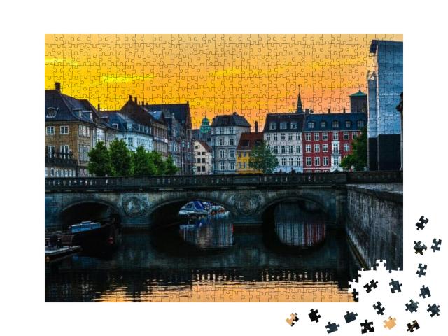 Puzzle 1000 Teile „Die Marmorbrücke in Kopenhagen“