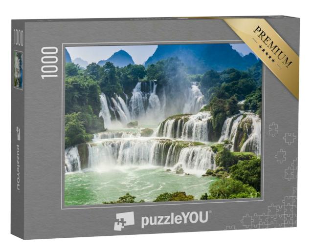Puzzle 1000 Teile „Detianer Wasserfälle in Vietnam und China“