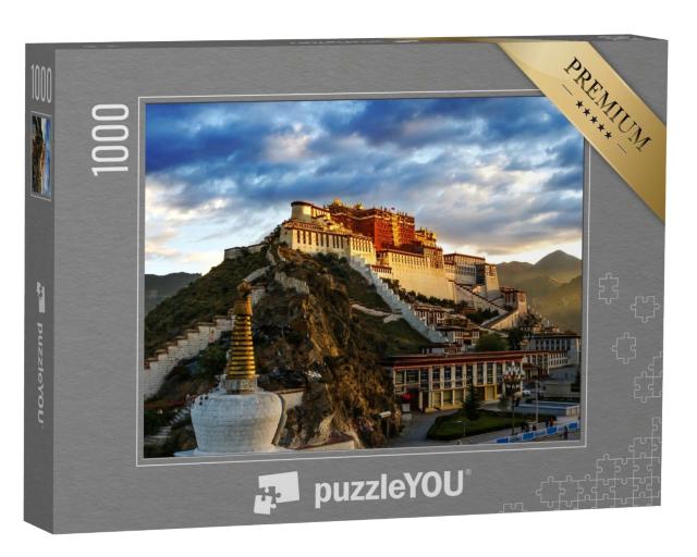 Puzzle 1000 Teile „Morgenlicht über dem Potala-Palast, Tibet“