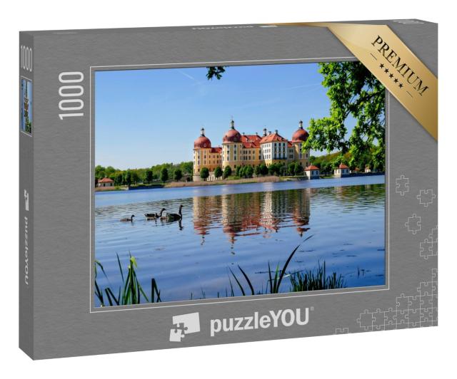 Puzzle 1000 Teile „Historisches Schloss Moritzburg, Sachsen“