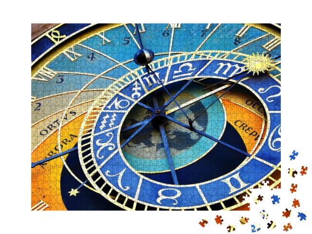 Puzzle 1000 Teile „Wunderschöne Prager Astronomische Uhr in der Altstadt von Prag“