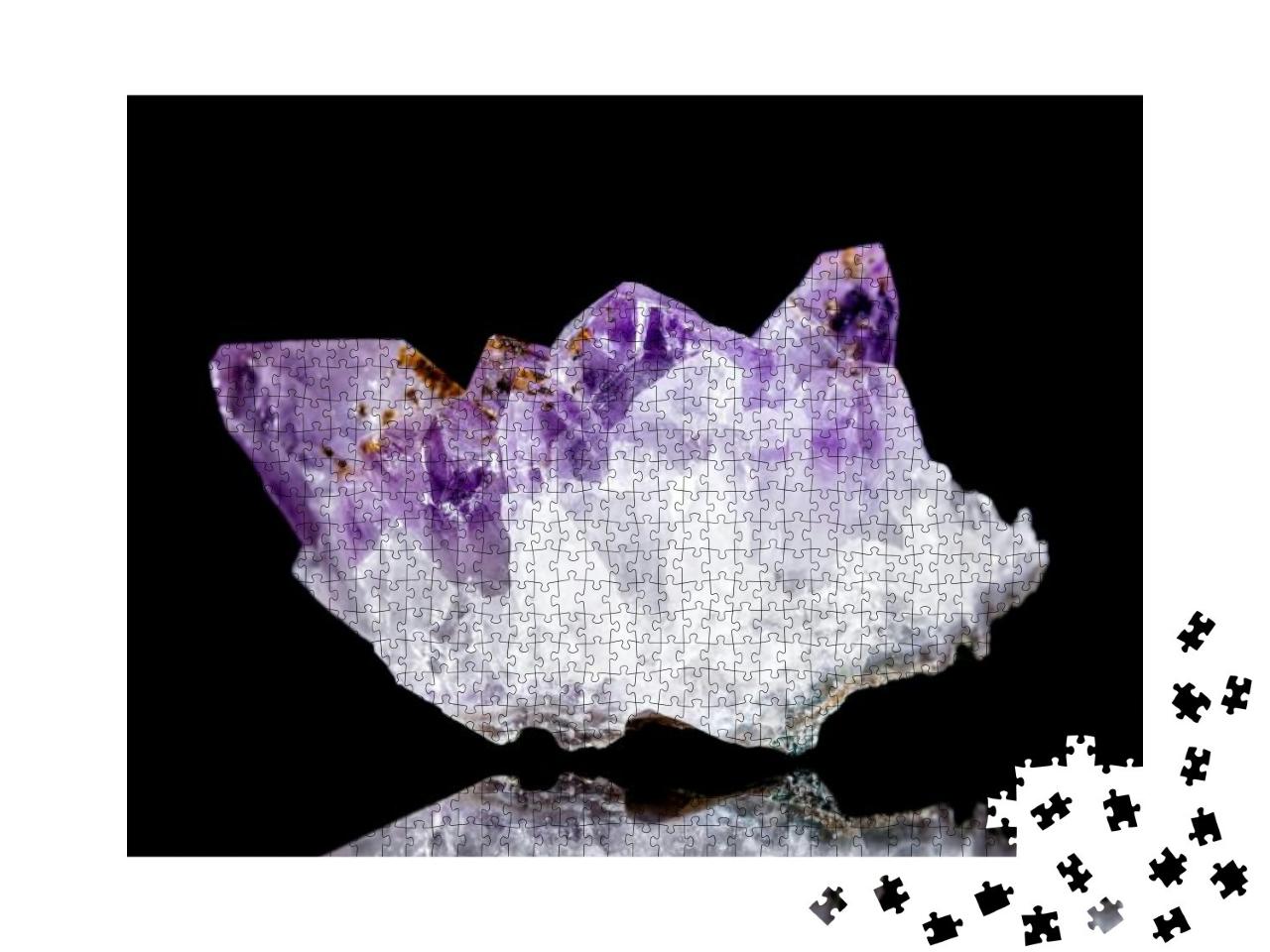 Puzzle 1000 Teile „Rohes Amethystmineral “