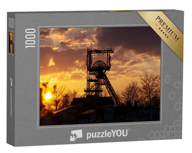 Puzzle 1000 Teile „Stillgelegtes Bergwerk Alsbachschacht, Saarland, Deutschland“