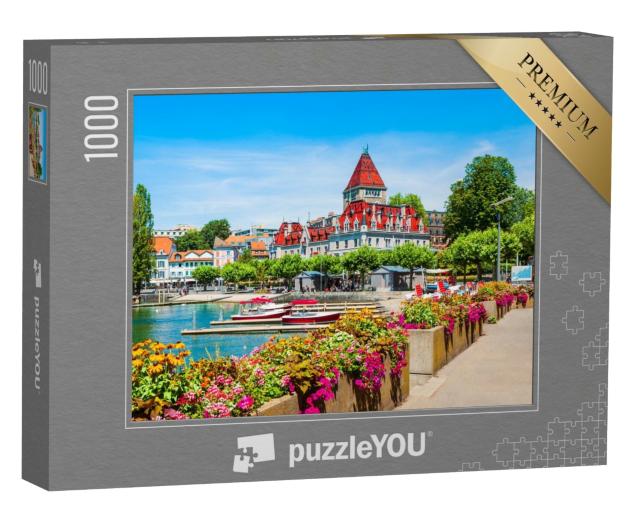 Puzzle 1000 Teile „Genfer Seepromenade, Schweiz“