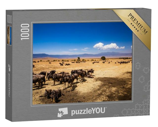 Puzzle 1000 Teile „Ngorongoro-Krater in Tansania“