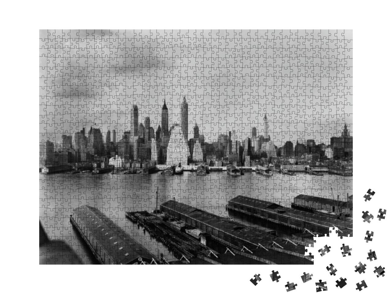 Puzzle 1000 Teile „Skyline von New York City, 1931“