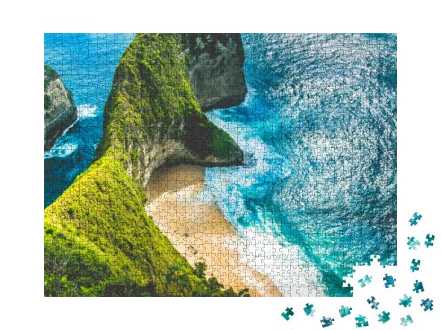 Puzzle 1000 Teile „Kelingking Beach auf der Insel Nusa Penida, Bali, Indonesien“