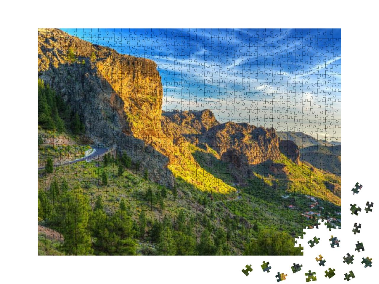 Puzzle 1000 Teile „Berge der Insel Gran Canaria, Spanien“