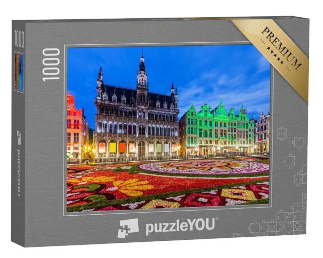 Puzzle 1000 Teile „Blumenteppich-Festival in Brüssel, Belgien“