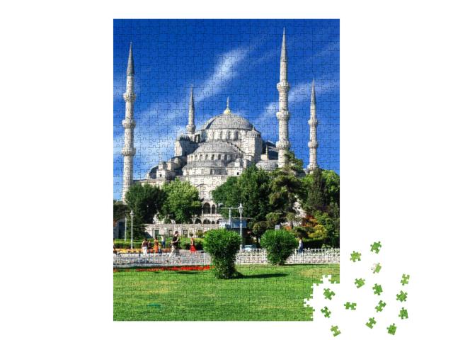 Puzzle 1000 Teile „Die Blaue Moschee von Istanbul, Türkei“
