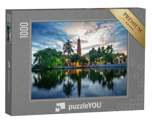 Puzzle 1000 Teile „Tran Quoc Pagode, ältester Tempel in Hanoi, Vietnam“