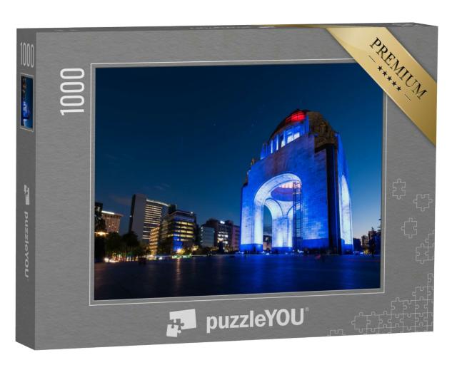 Puzzle 1000 Teile „Denkmal der mexikanischen Revolution auf dem Platz der Republik, Mexiko-Stadt“