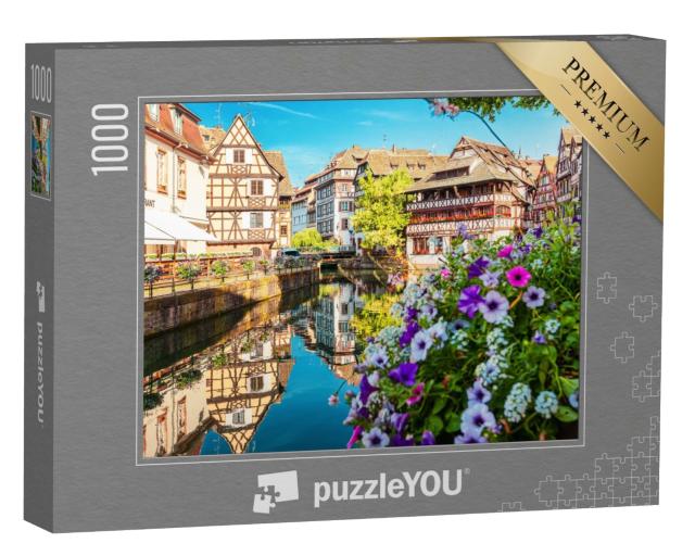 Puzzle 1000 Teile „Fachwerkhäuser in La Petite France, Straßburg, Elsass“