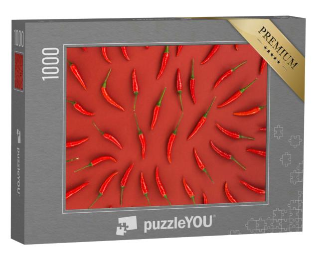 Puzzle 1000 Teile „Feuriges Gewürz - Chilischoten“
