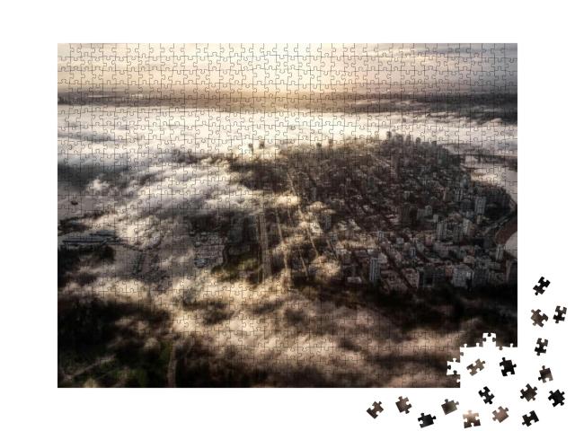 Puzzle 1000 Teile „Luftaufnahme von Vancouver, Kanada“