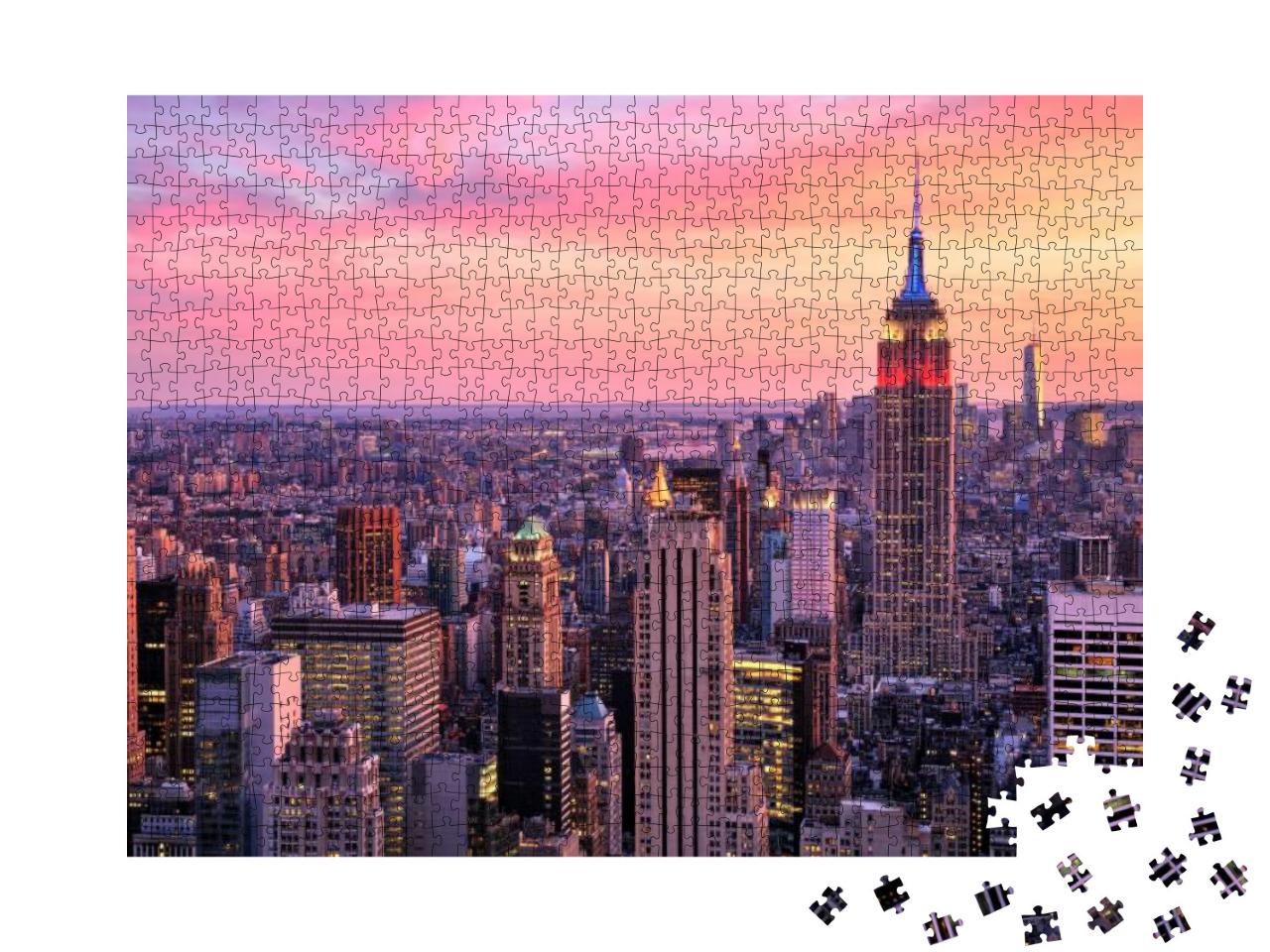 Puzzle 1000 Teile „New York City: Midtown mit Empire State Building“