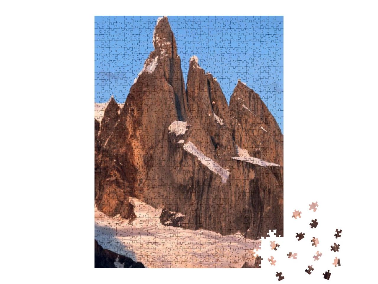 Puzzle 1000 Teile „Gipfel des Cerro Torre, National Park Los Glaciares, Argentinien, Südamerika“